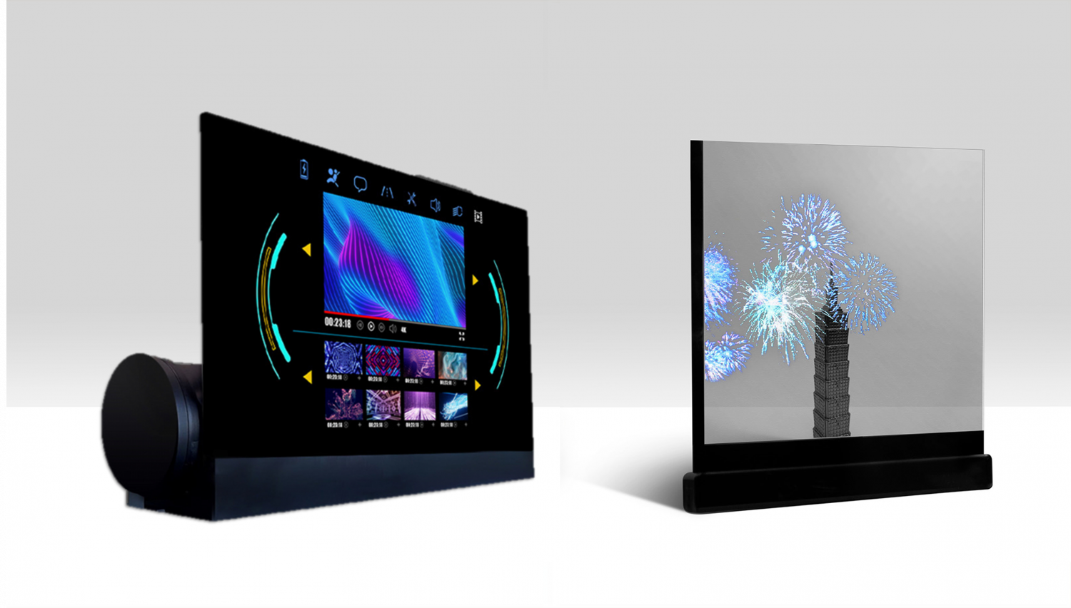 可卷式、折迭性、高透明